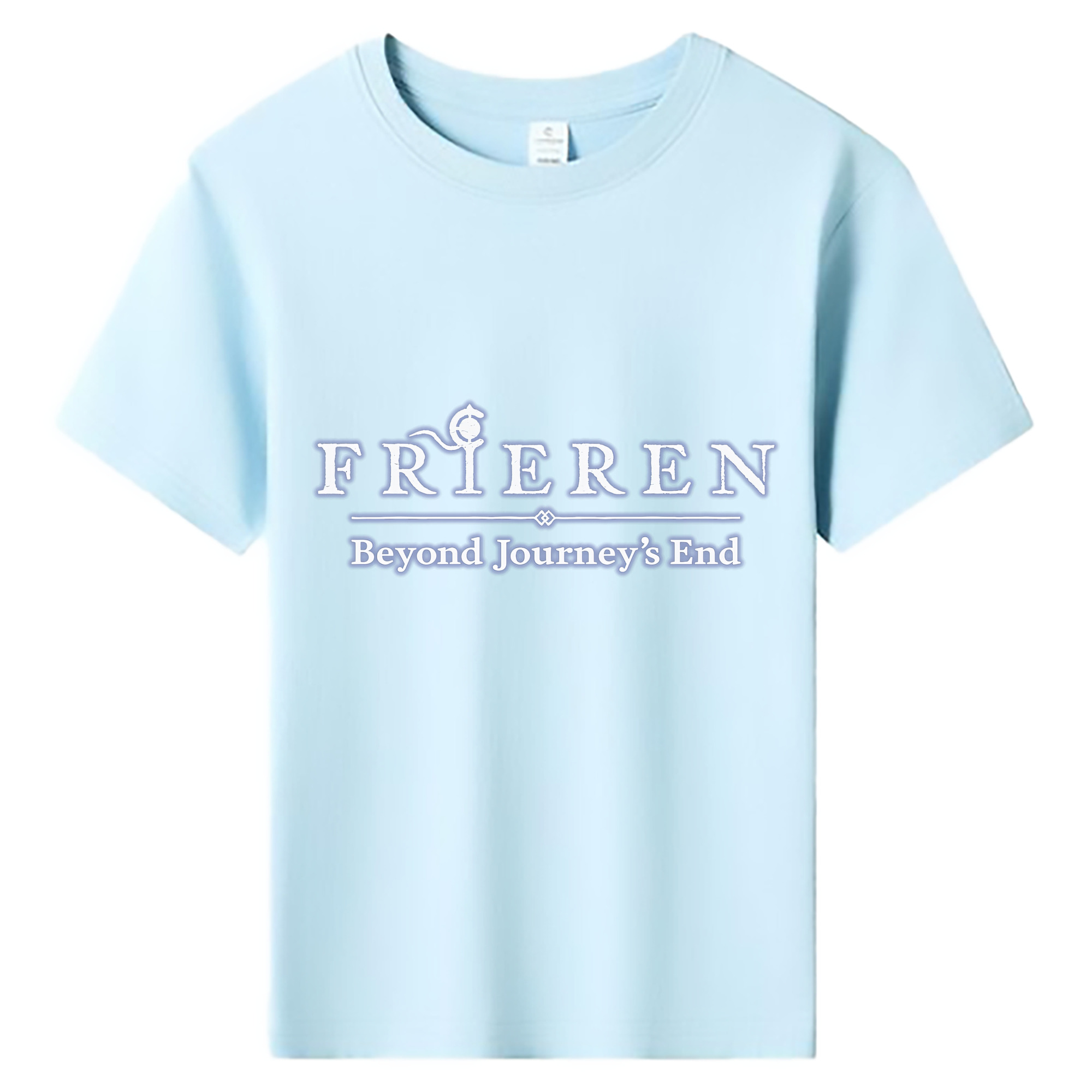 （画像用） 葬送のフリーレン Frieren 綿100％キッズTシャツ（フロントプリント）